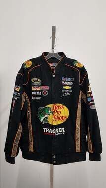 Tony Stewart Bass Pro Shops NASCAR JH Design Racing Jacket - Black (Size L)